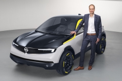 Michael Lohscheller with 2018 Opel GT X Experimental